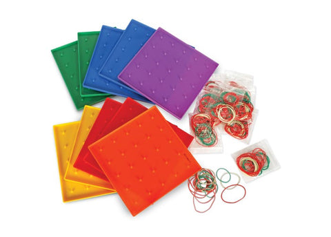 5x5 Pin Geoboards-Pack of 10