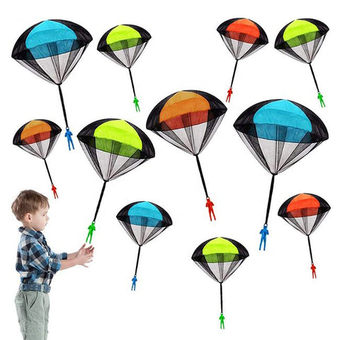 Parachute Toy with Hand Throwing Tool