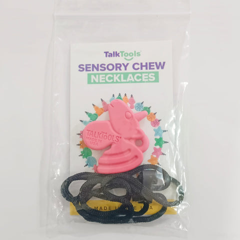 TalkTools Sensory Chew Necklace-Unicorn(Strong/Pink)